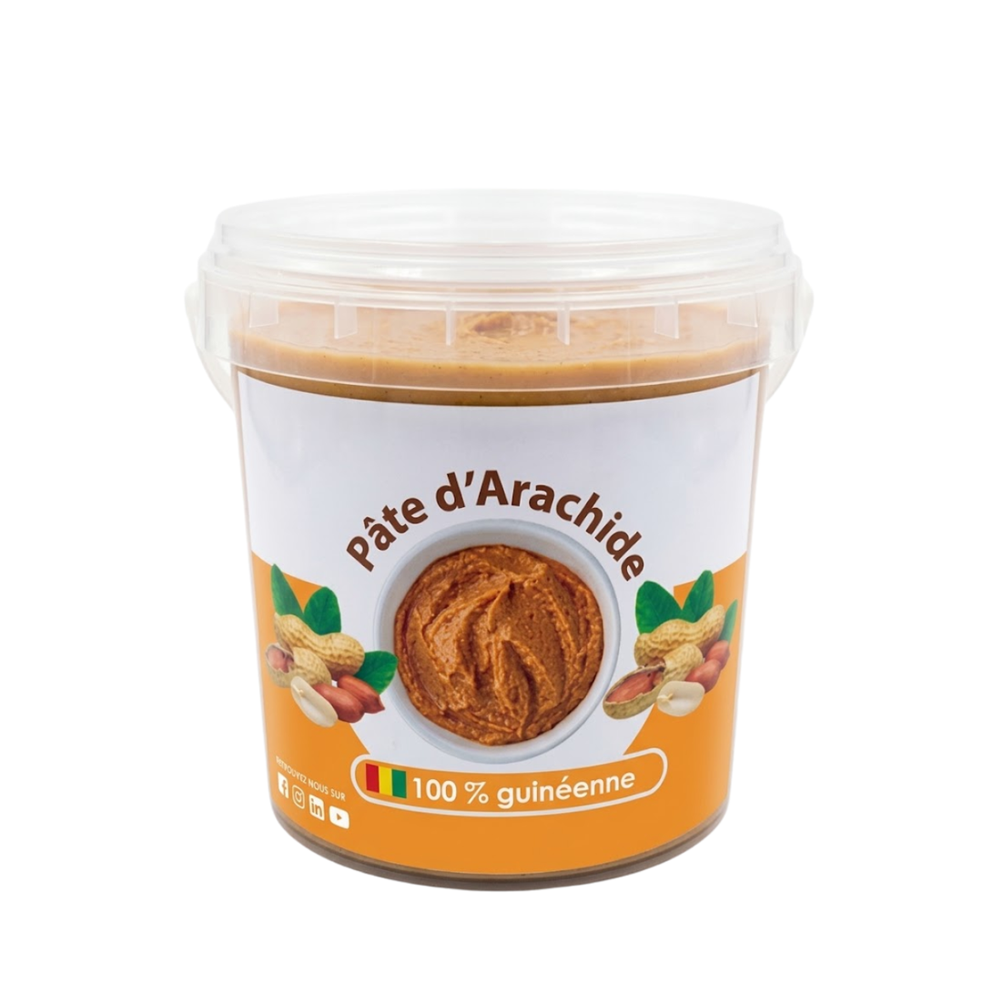 Pâte d’Arachide Artisanale Pure Guinée – 1 Kg