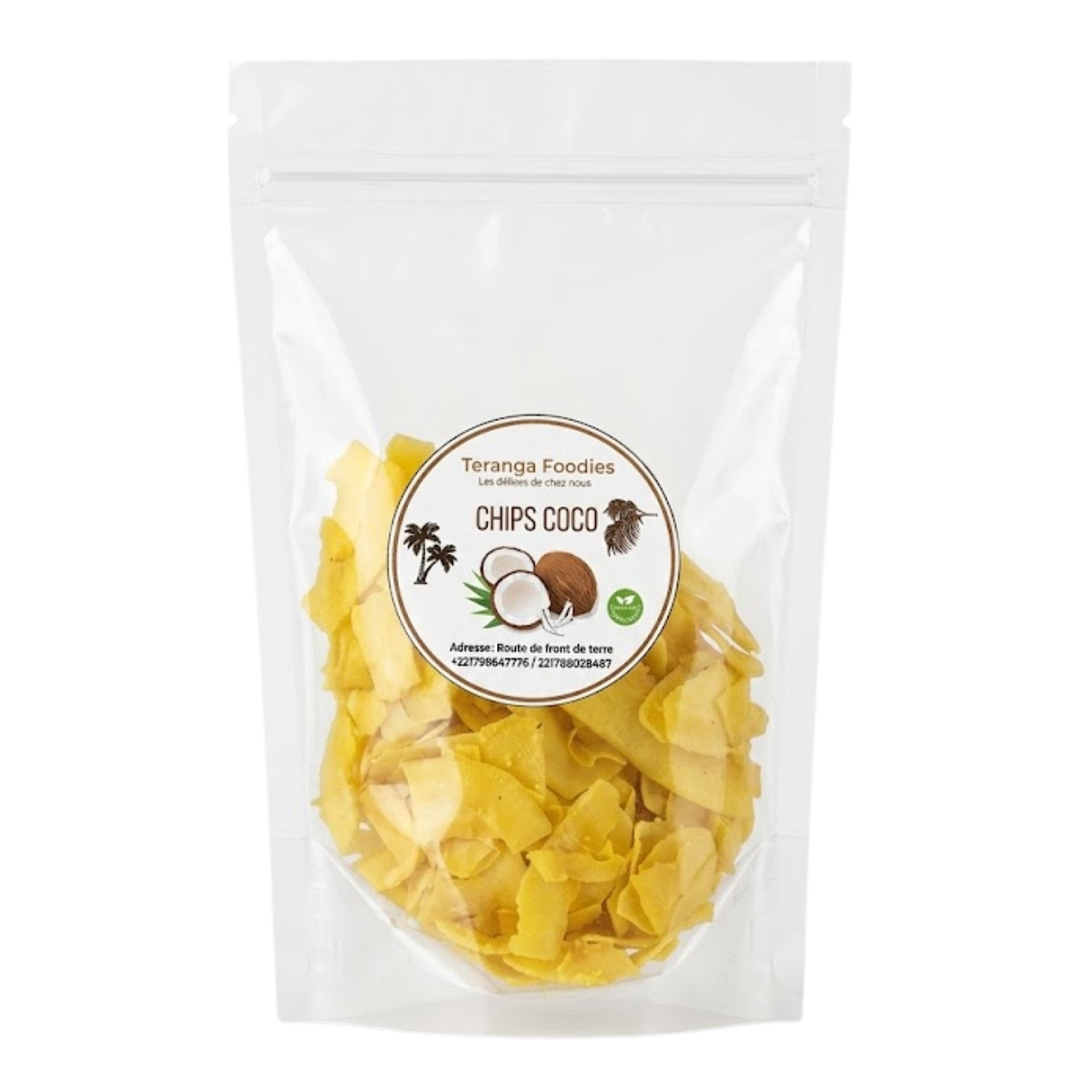TERANGA FOODIES – Chips Coco Ananas  – 100 g