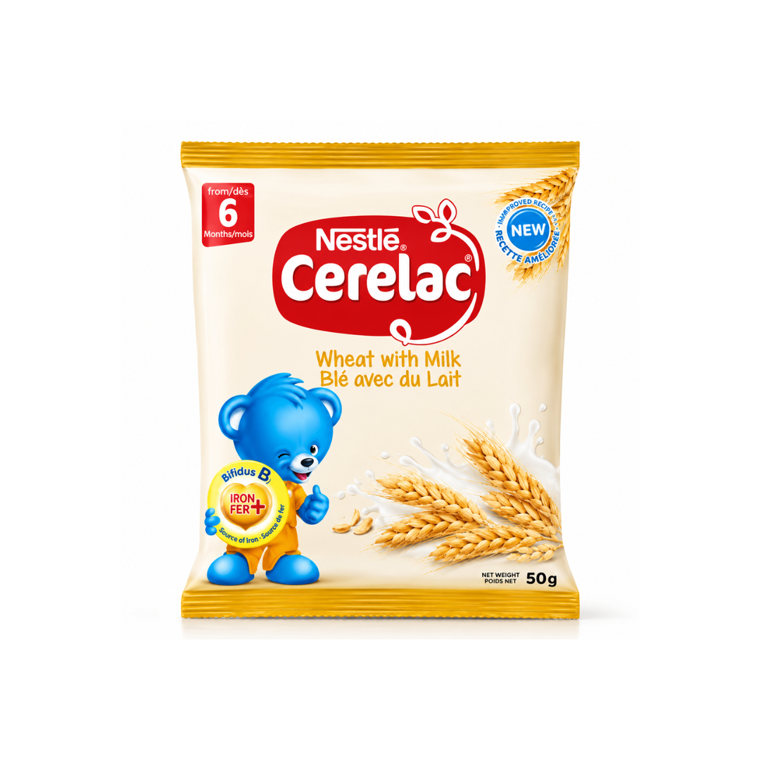 NESTLÉ - Cerelac Blé au Lait - 50 g