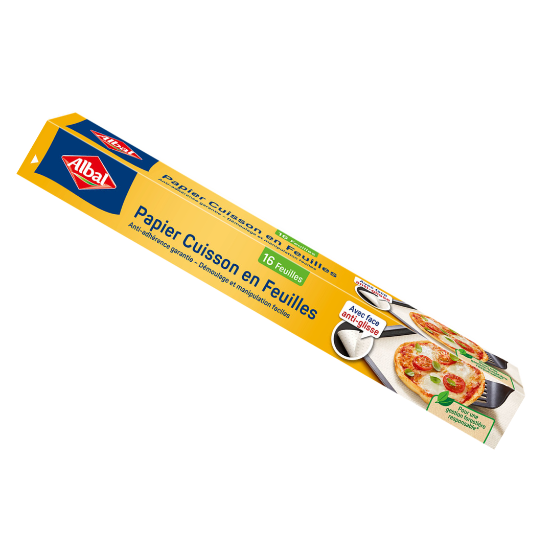 ALBAL – Papier Cuisson en Feuilles – 16 Feuilles – 42 × 38 cm