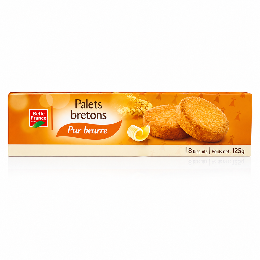 Belle France – Palets Bretons Pur Beurre – 8 Biscuits – 125 g