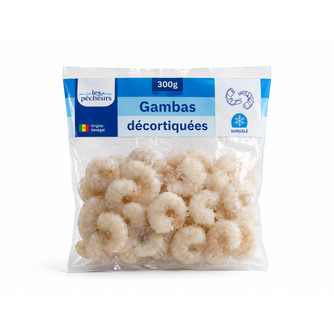 Le Pêcheur – Gambas Décortiquées – 300 g