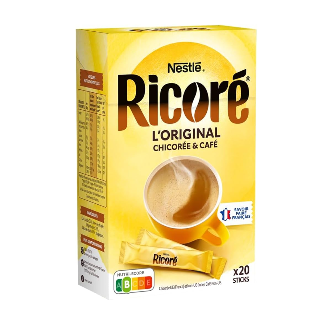 NESTLÉ RICORÉ L’Original – Chicorée & Café – 20 Sticks