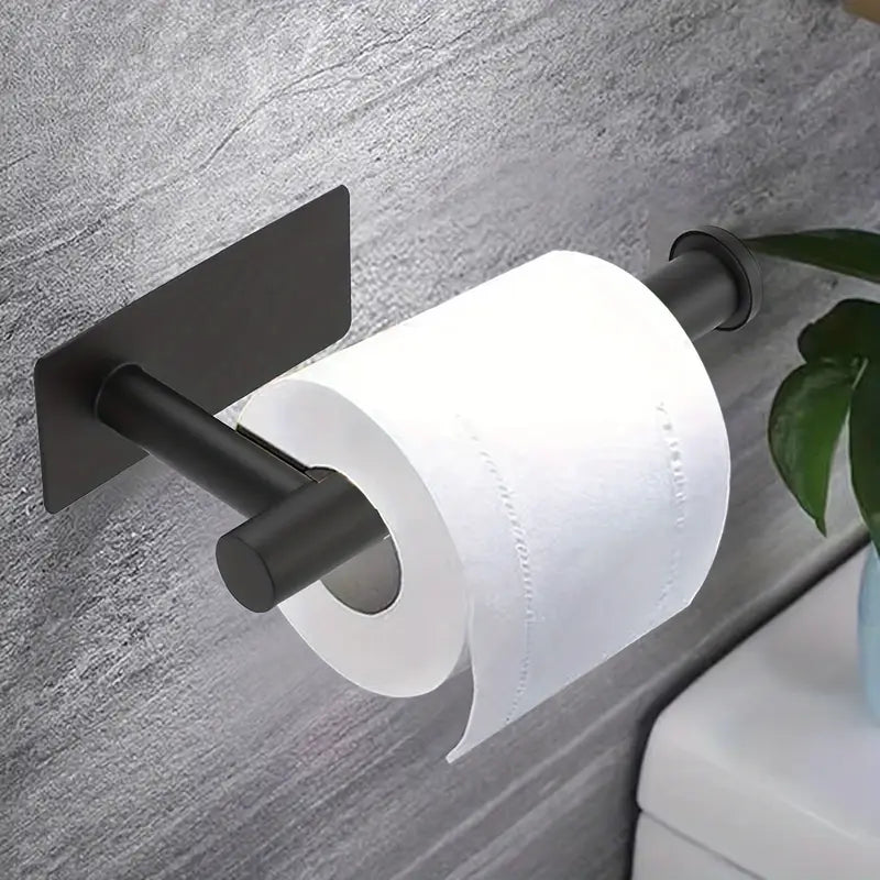 Porte-papier toilette en acier inoxydable sans rouille , couleur noir
