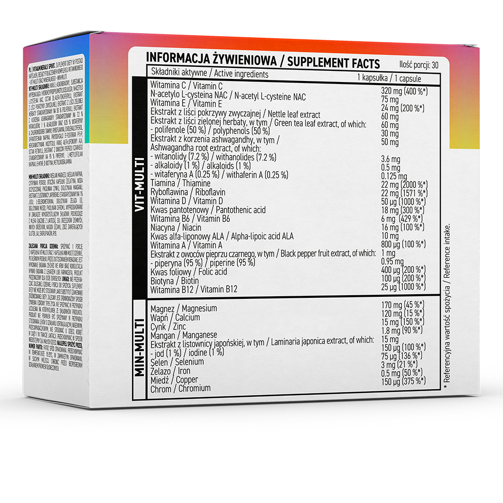 OSTROVIT-VITA&MINÉRAUX Sport 60 capsules-67G