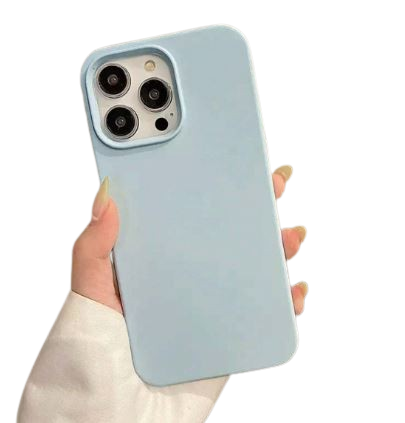 Étui de protection en silicone compatible avec Apple iPhone ,bleu ciel
