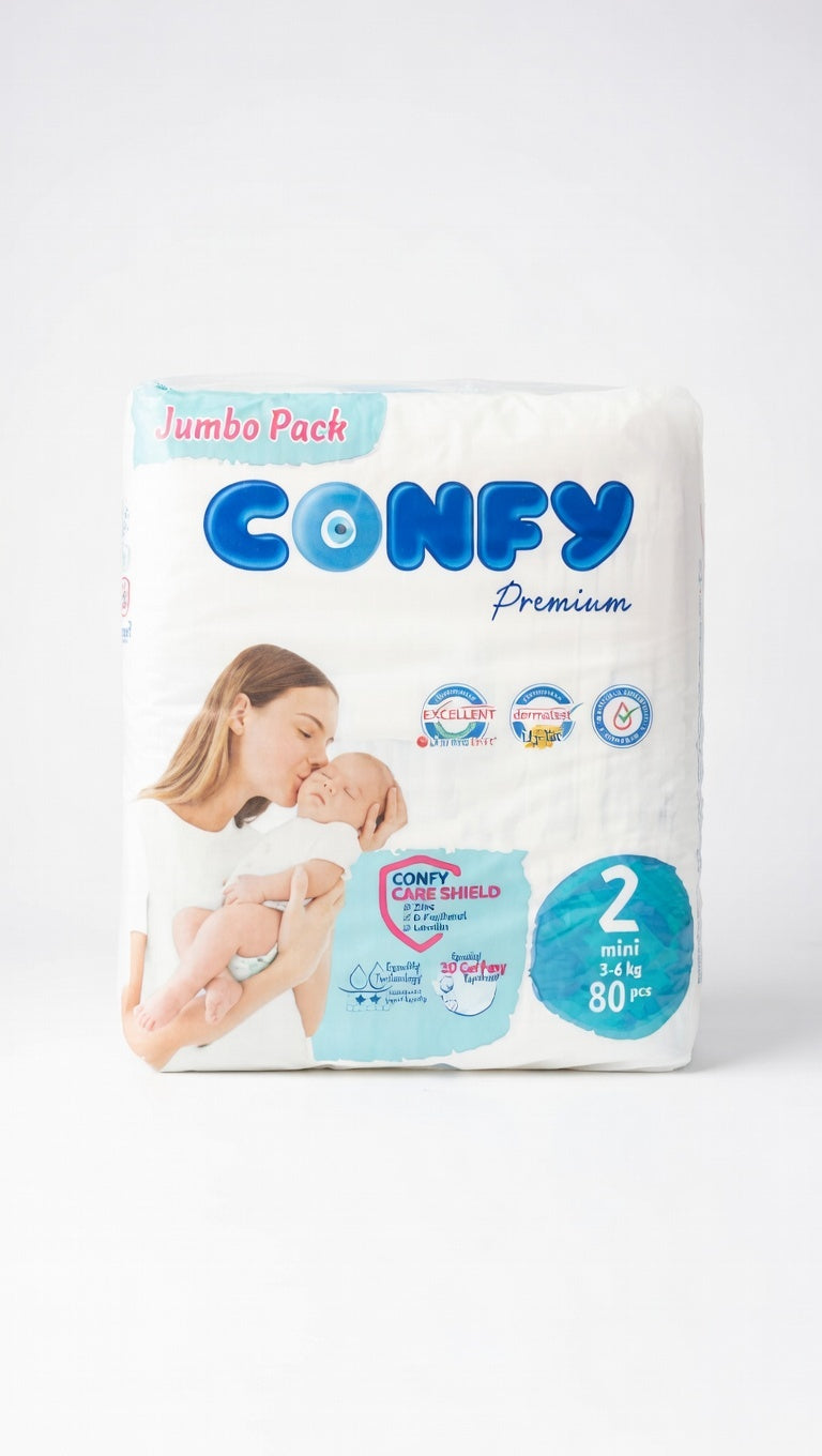 Confy – Couches Taille 2 (3 à 6 kg)