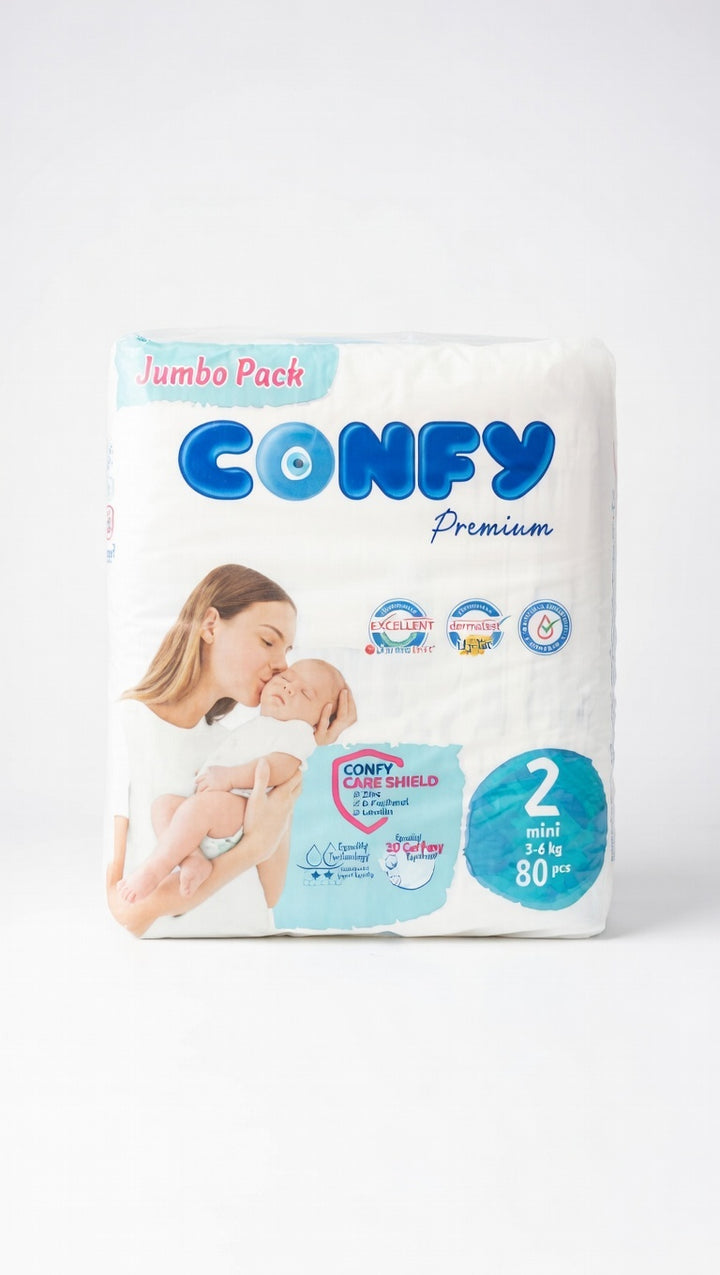 Confy – Couches Taille 2 (3 à 6 kg)