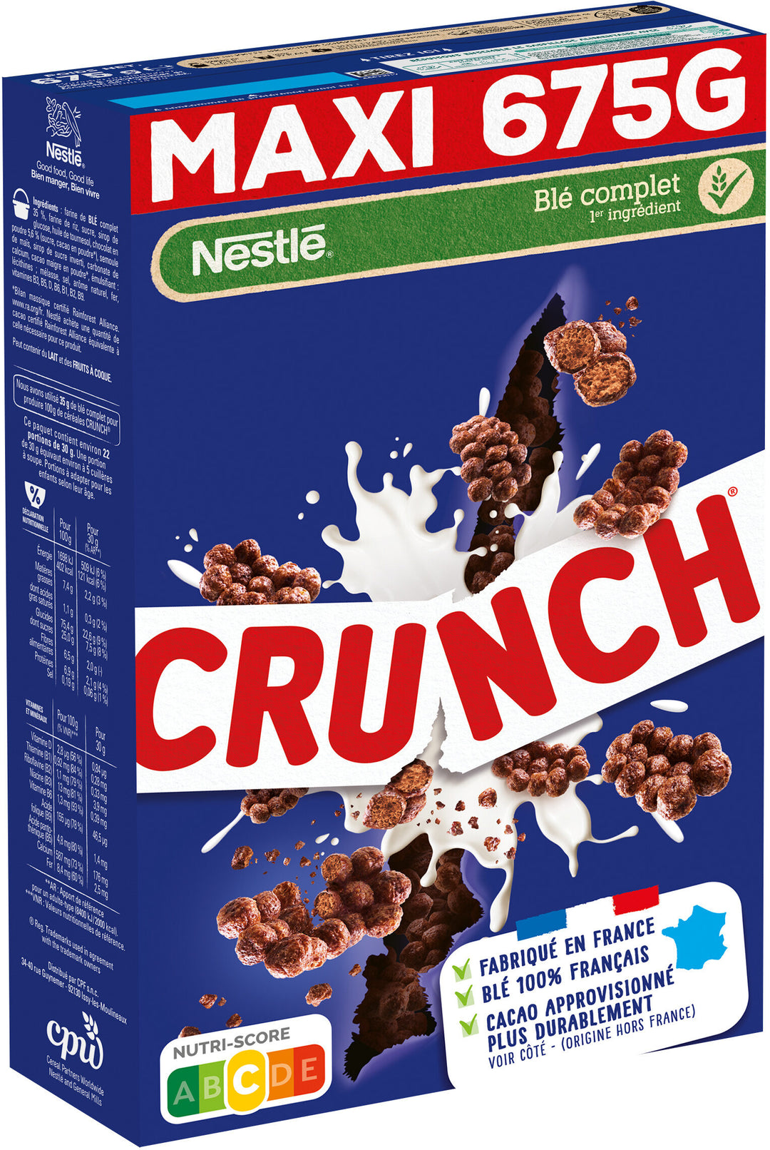 Nestlé Céréales crunch 675G