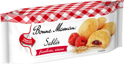 DLC Proche Août - Bonne Maman – Sablés Framboise et Sésame – 150 g