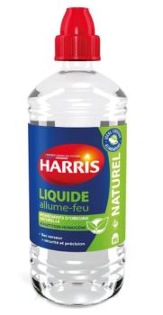 Harris - Liquide Allume-Feux 750ml - Allumage rapide et efficace pour barbecue et cheminée