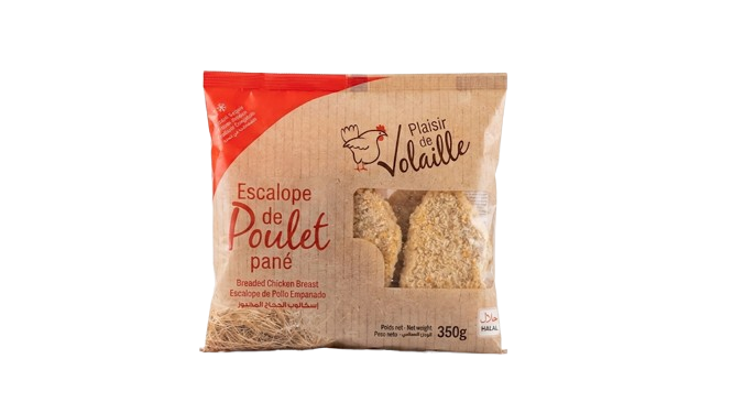 Plaisir de Volaille – Escalopes de Poulet Pané Surgelées – 350 g