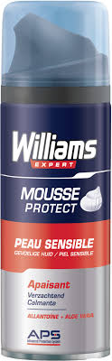 Williams Mousse à Raser Homme Peau Sensible 200ml