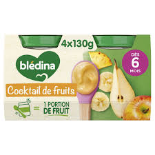 Blédina - Compote Cocktail de Fruits - 4x130 g