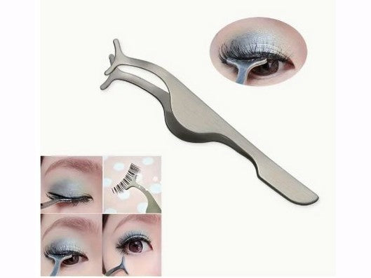 Ensemble d'outils d'extension de cils en acier inoxydable, 2 pièces