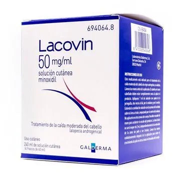 Lacovin 50 mg/ml – Solution pour application cutanée - 4 flacons de 60 ml