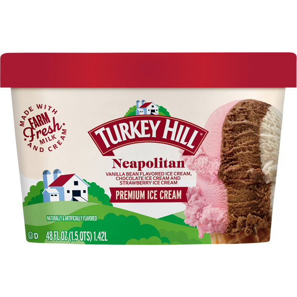 Turkey Hill – Crème glacée Premium Napolitaine - 1,36 L