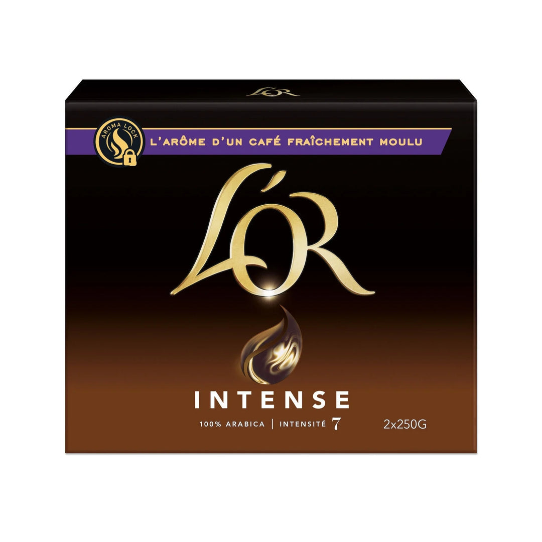 L'OR INTENSE - Café moulu Intensité 7 (2 x250g)