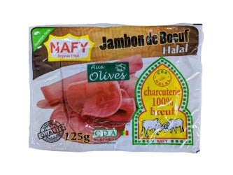 CDA S/V JAMBON BOEUF AUX OLIVES NAFY 125G