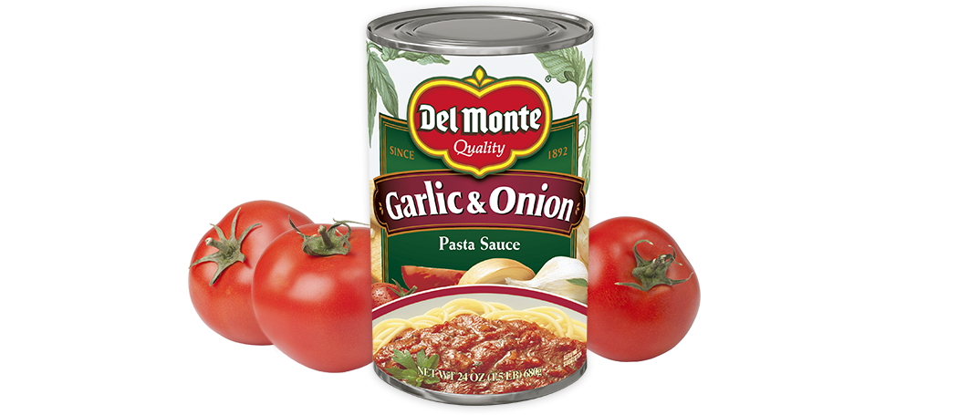 Del monte  sauce tomate pour pate saveur garlic et onion 680g