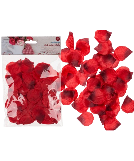 Sachet de 100 Pétales de Rose Rouge – Soyeux et Intense