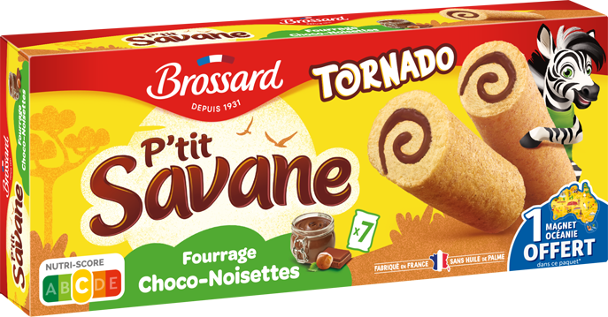 BROSSARD-P'tit savane tornado fourrage choco-noisettes 7X25G-175G