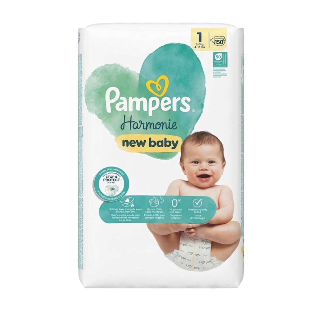 PAMPERS - Premium Care Couches Taille 1 – 50 pièces