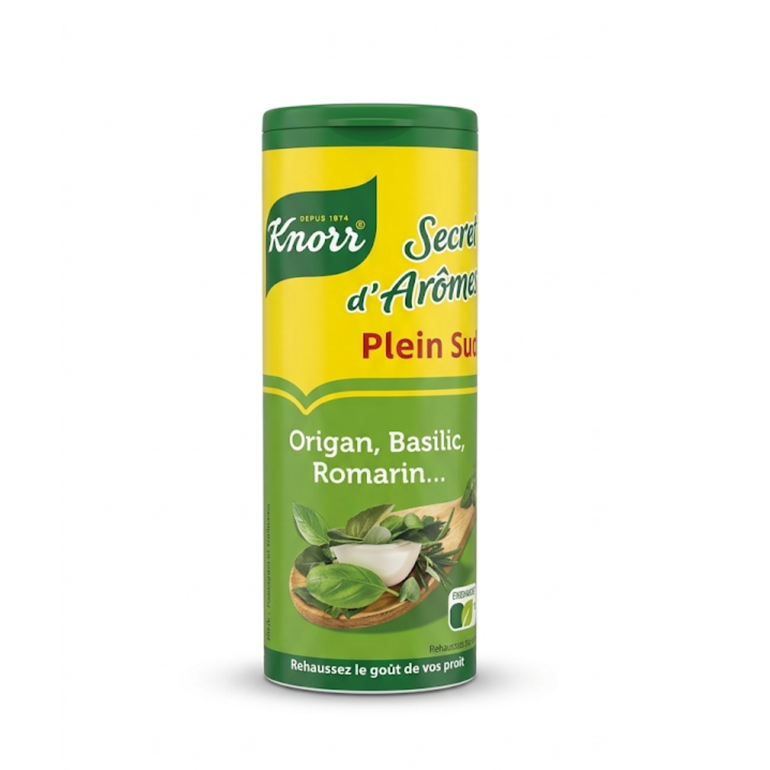 Knorr - Secret d’arômes Plein Sud – Origan, Basilic, Romarin – 60 g