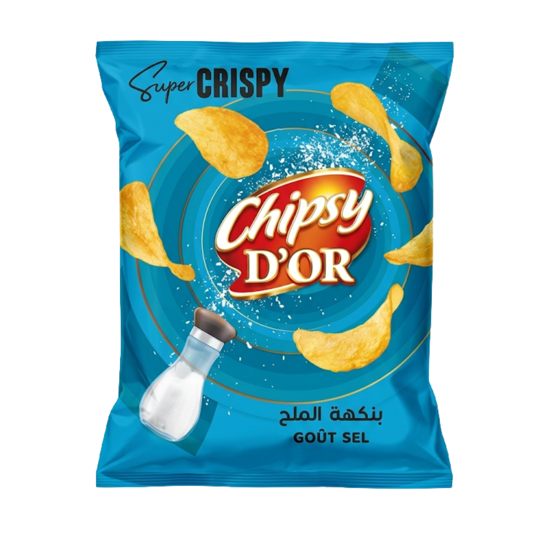 Chipsy d’Or – Goût Sel – 13 g