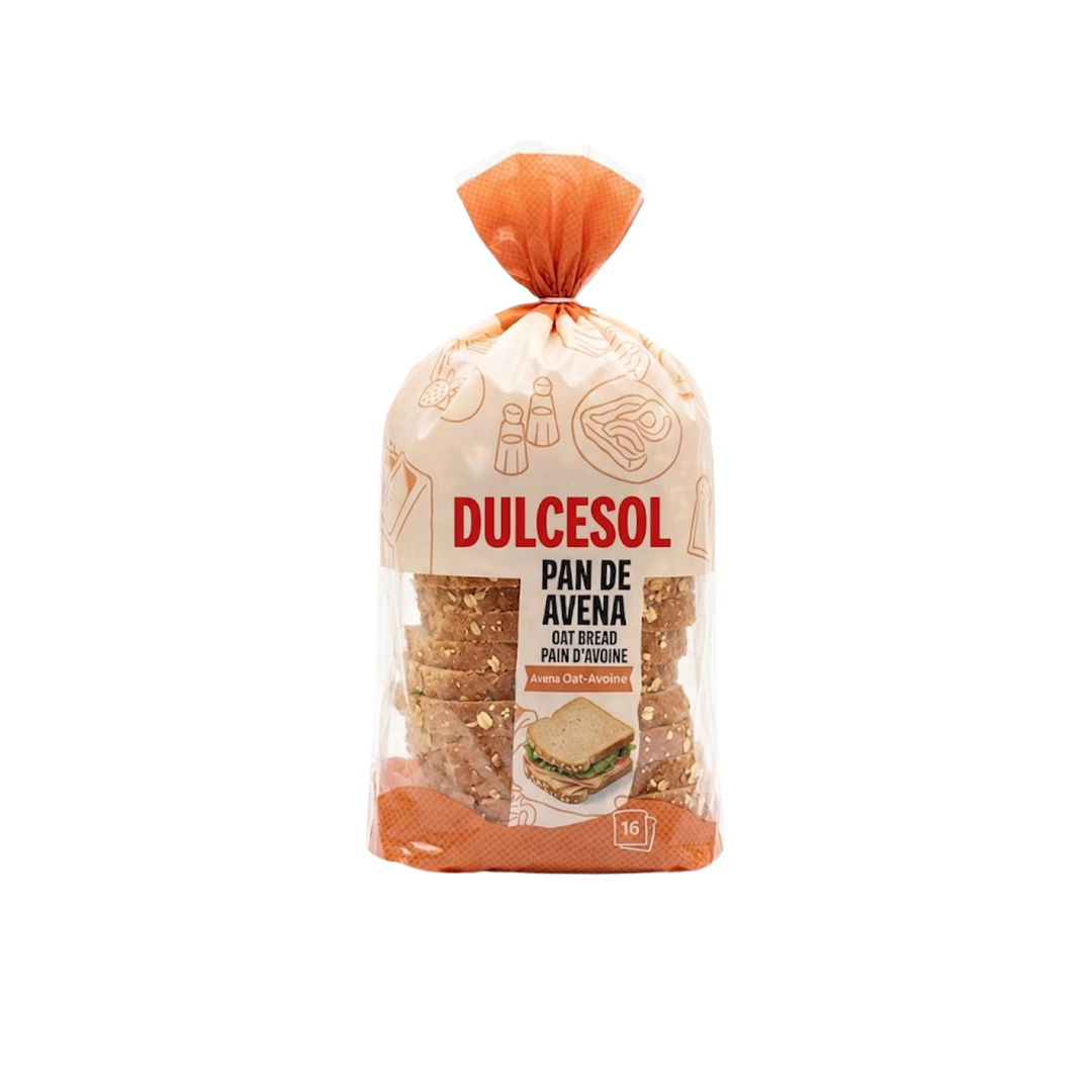Dulcesol – Pain d’avoine – 460 g (16 tranches)