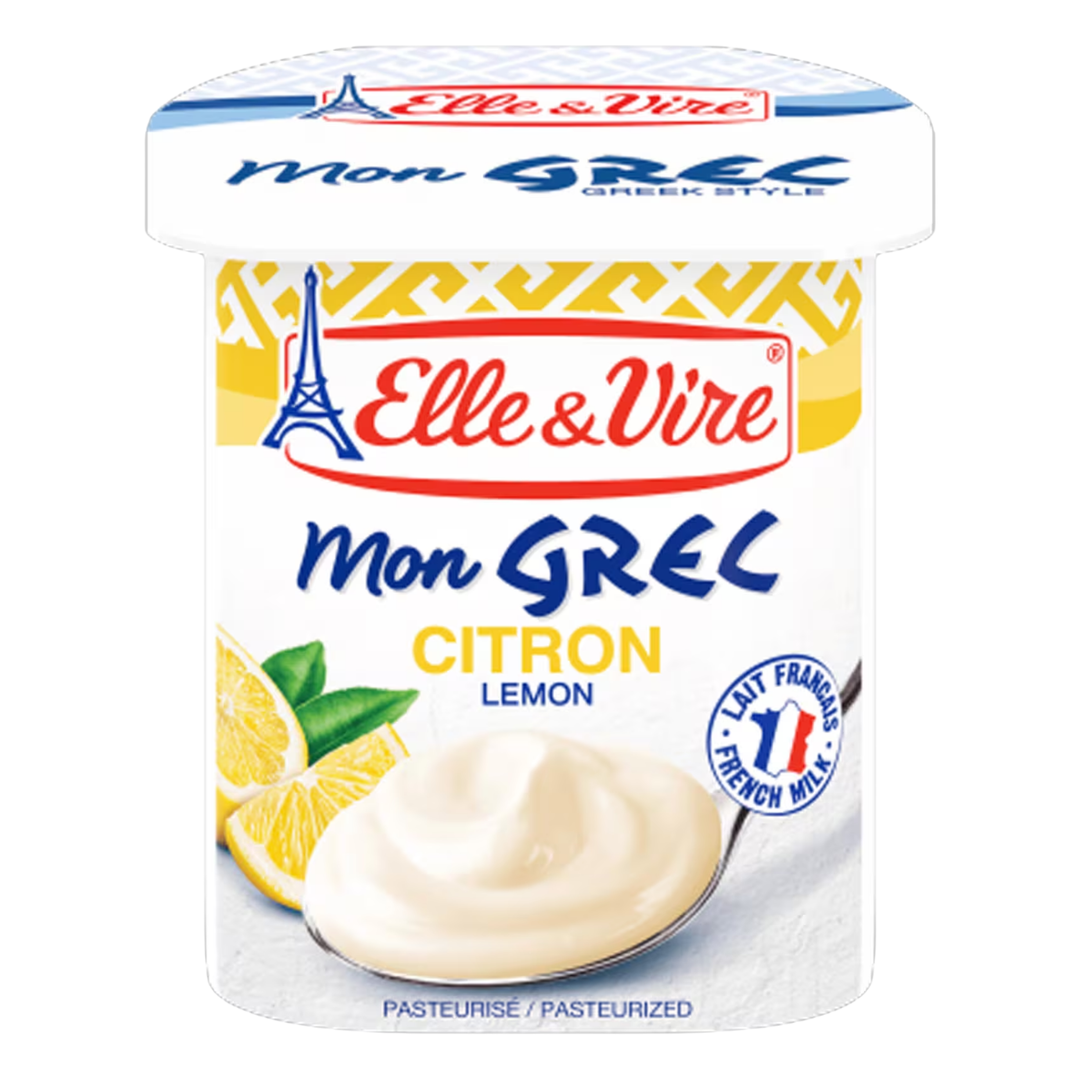 Elle & Vire – Mon Grec Citron – 125 g