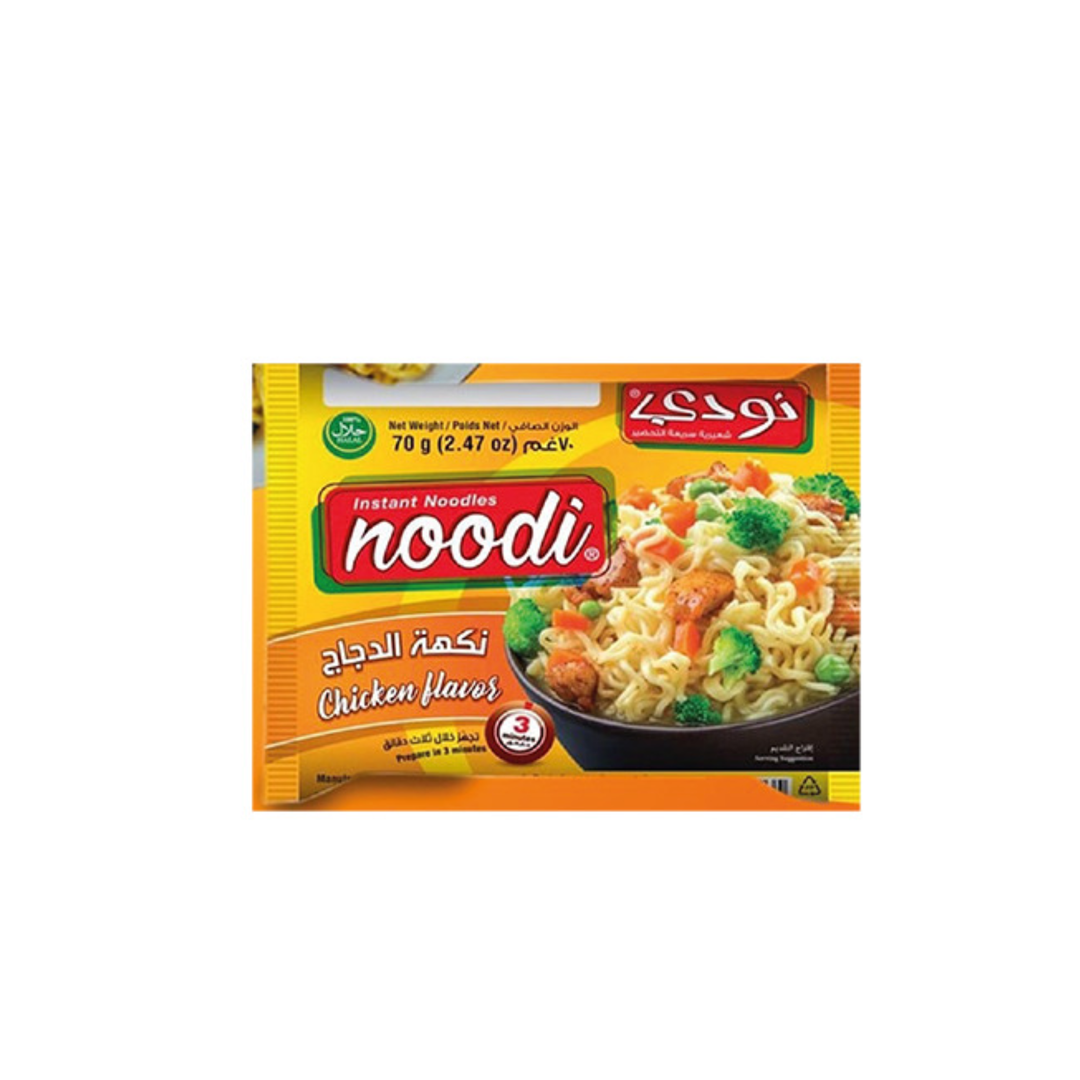 Noodi – Nouilles Instantanées Poulet Flavor – 70 g