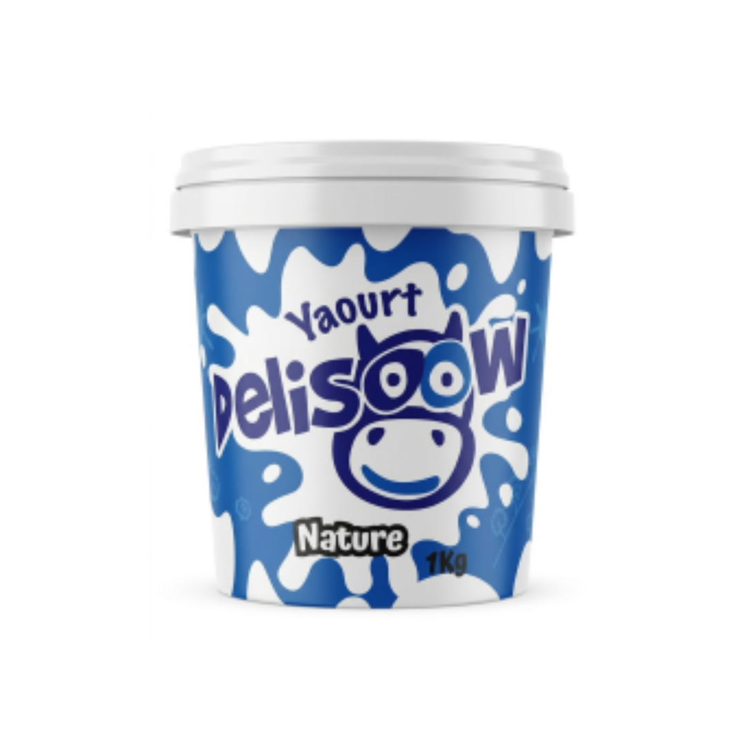DELISOOW - Yaourt Nature - 1 Kg
