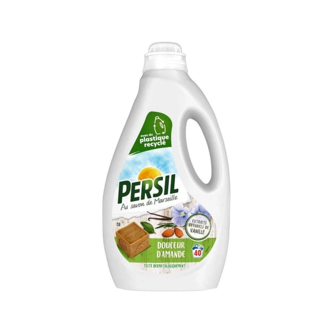 Persil – Lessive Liquide Douceur d’Amande – Parfum Vanille Naturelle – 40 Lavages