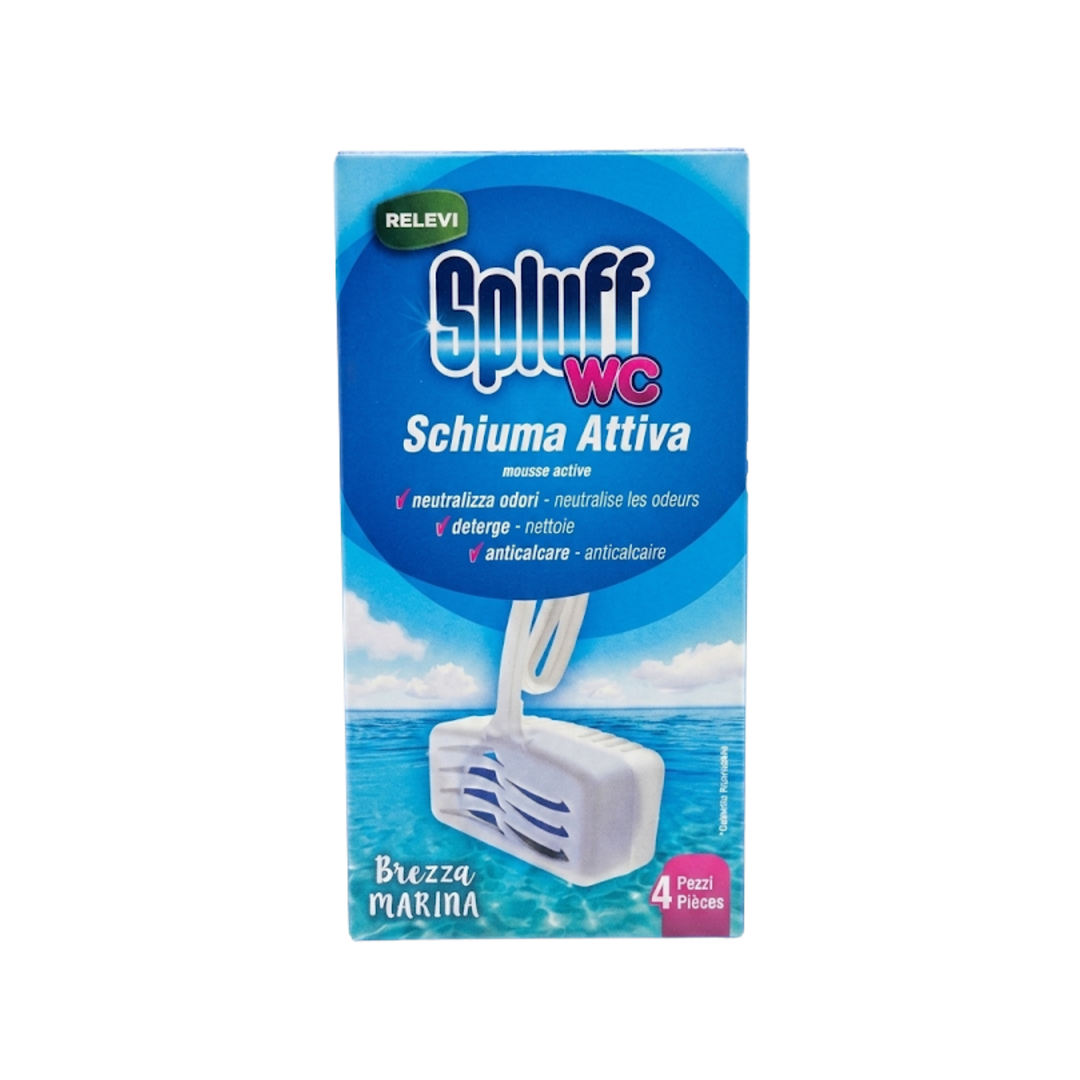 Relevi – Spluff WC Mousse Active – 4 Pièces