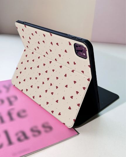 Coque avec motif de cœur - pour iPad compatible avec iPad PRO
