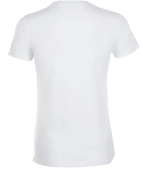 Tee-Shirt Femme 100% Coton REGENT - Blanc - Confort et Élégance pour un Style Décontracté