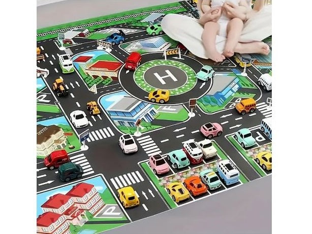 Tapis de Jeu Interactif de Circulation Urbaine pour Jeunes
