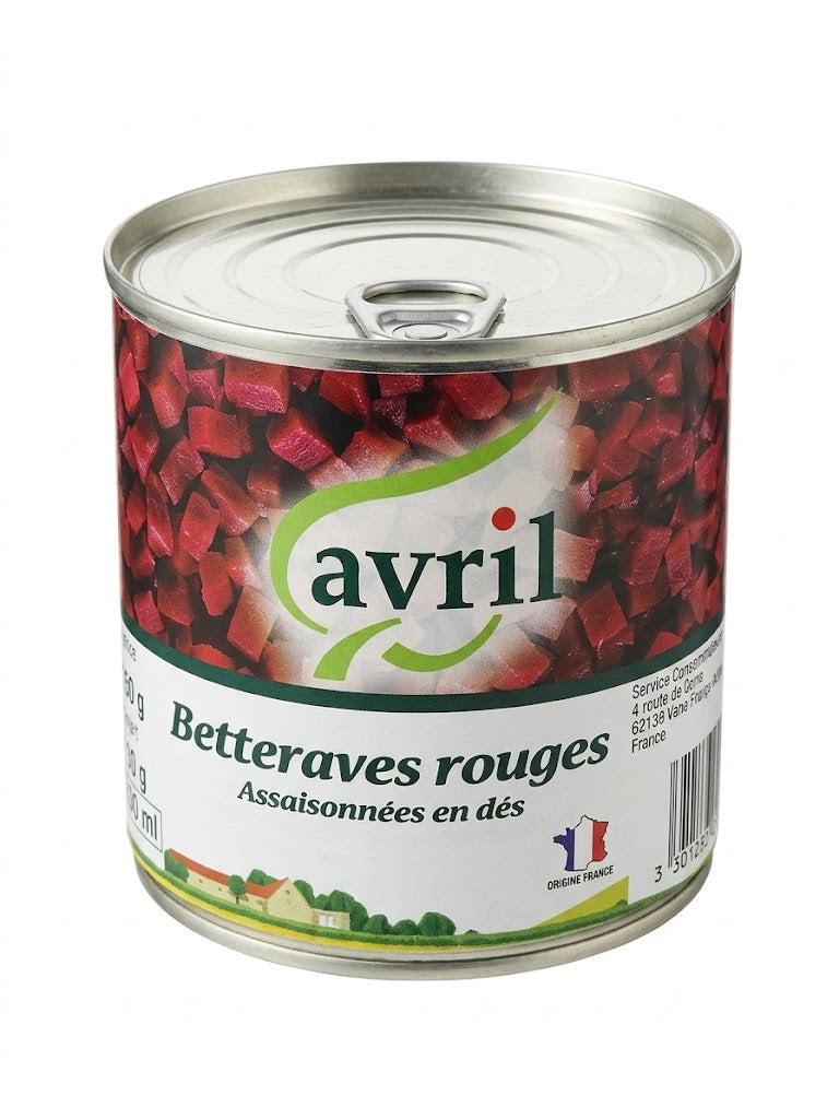 AVRIL - Betteraves Rouges Assaisonnées en dès - 400 g