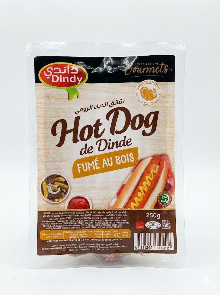 DINDY - Saucisses Hot Dog - 250 g