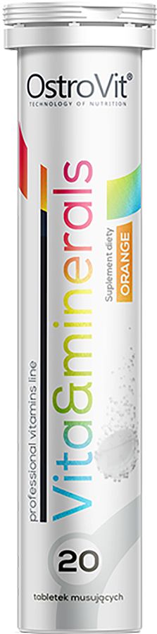 OSTROVIT - Vita & Minéraux Saveur Orange - 20 comprimés effervescents