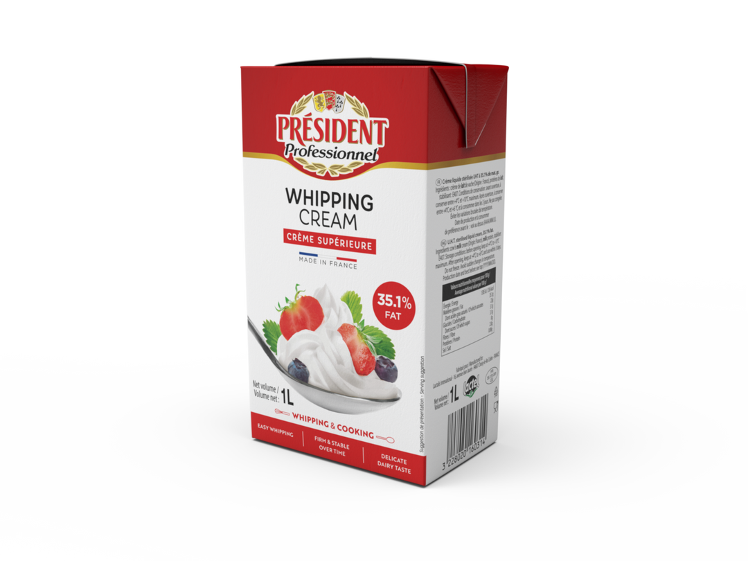 Président – Crème Fouettée 35% de matières grasses – 1 L